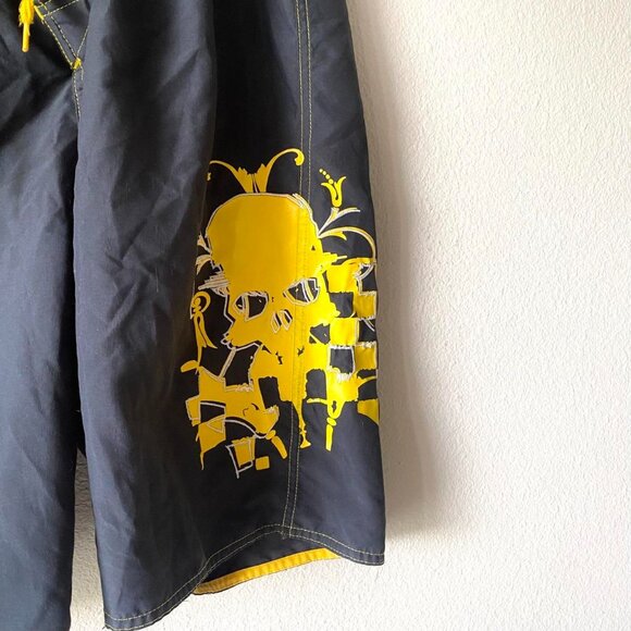 Joe Boxer y2k 2000s Vintage Skull Swim Trunks Men's Small - Picture 2 of 5